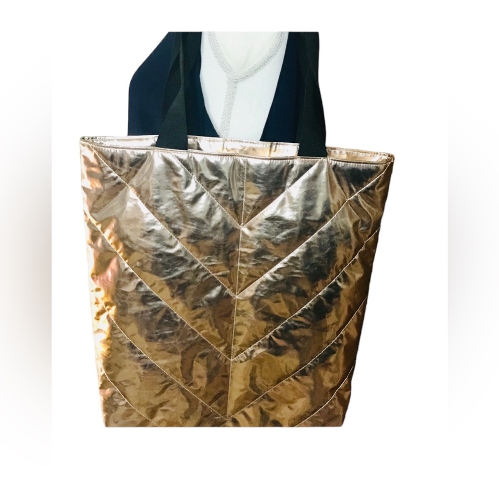 Victoria’s Secret Love Victoria gold shinny bag